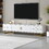 U-Can TV Stand for 65+ inch TV, Entertainment Center TV Media Console Table, Modern TV Stand with Storage, TV Console Cabinet Furniture for Living Room WF530740AAK