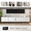 U-Can TV Stand for 65+ inch TV, Entertainment Center TV Media Console Table, Modern TV Stand with Storage, TV Console Cabinet Furniture for Living Room WF530740AAK
