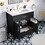 30-inch Bathroom Vanity with Ceramic Sink and Ample Storage - The Perfect Choice for Small Bathrooms WF530809AAB