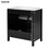 30-inch Bathroom Vanity with Ceramic Sink and Ample Storage - The Perfect Choice for Small Bathrooms WF530809AAB