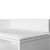 TREXM Modern Shoe Storage Bench with Hidden Storage and Upholstered Cushions for Bedside, Living Room and Entryway (White) P-WF531237AAA