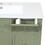36" Bathroom Vanity with Sink, One Cabinet with Three drawers and One Flip Drawer, Solid Wood and MDF Board, Green WF531253AAF