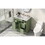 36" Bathroom Vanity with Sink, One Cabinet with Three drawers and One Flip Drawer, Solid Wood and MDF Board, Green WF531253AAF
