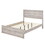 Vintage Farmhouse Style Full Size Platform Bed with 10 Wooden Slats Support, No Box Spring Needed, Rustic White WF531604AAC