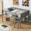 WF531952AAE Gray+Solid Wood+MDF+Box Spring Not Required+Full+Wood