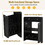 30-inch Black Bathroom Vanity with Ceramic Sink Combo, Abundant Storage Cabinet - 2 Soft-close Doors and Double-tier Deep Drawer WF532032AAB
