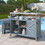 WF532198AAG Grey+Blue+Wood + Stainless Steel+Garden & Outdoor+Classic+Farmhouse