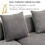 U-Style Luxury Modern Style Living Room Upholstery Sofa WY000297AAE