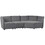 Ustyle Stylish Sofa Set with Polyester Upholstery with Adjustable Back with Free Combination for Living Room WY000303AAE