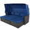 U_Style Outdoor Patio Rectangle Daybed with Retractable Canopy, Wicker Furniture Sectional Seating with Washable Cushions, Backyard, Porch WY000319AAV