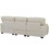 U_STYLE 3 Seat Sofa with Removable Back and Seat Cushions and 4 Comfortable Pillows WY000346AAA