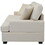 U_STYLE 3 Seat Sofa with Removable Back and Seat Cushions and 4 Comfortable Pillows WY000346AAA