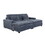 U_STYLE 90" Square Arm Sofa with Removable Back Cushions and 2 pillows,Couch for Living Room, Office, Apartment WY000374AAE