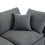 U_STYLE Down Filled Upholstery Convertible Sectional Sofa, L Shaped Couch with Reversible Chaise