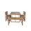 U_Style High-quality Acacia Wood Outdoor Table and Chair Set, Suitable for Patio, Balcony, Backyard WY000396AAA