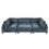 U-style 163"Modular Sectional Sofa, with Ottoman L Shaped Corner Sectional for Living Room, Office, Apartment (6-Seater) WY000400AAC