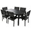 U-Style High-quality Steel Outdoor Table and Chair Set, Suitable for Patio, Balcony, Backyard. WY000401AAB