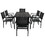 U-Style High-quality Steel Outdoor Table and Chair Set, Suitable for Patio, Balcony, Backyard. WY000401AAB