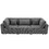 U_STYLE 105" 3 Seater Sofa with Removable Back Cushions and 5 Pillows, for Living Room, Apartment, Spacious Space WY000403AAE