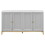 TREXM Modern Sideboard with Extra Large Storage Space with Metal Handles and Support Legs for Living Room and Dining Room (Light Grey) XW000019AAE