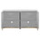 TREXM Modern Sideboard with Extra Large Storage Space with Metal Handles and Support Legs for Living Room and Dining Room (Light Grey) XW000019AAE