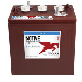 Tennant Trojan T-125-6 Volt, Size Gc2, 240Ah Deep Cycle Flooded Battery Or Equivalent Model