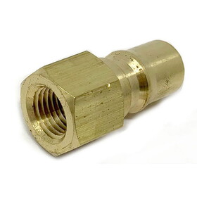 Nilfisk Quick Disconnect-Male Plug With Brass Tip, .25In Threads Shut-Off Type