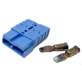 Gofer Charger Plug - 50 Amp, 6Ga Contacts, Blue