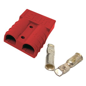 Gofer Charger Plug - 50 Amp, 10-12Ga Contacts, Red