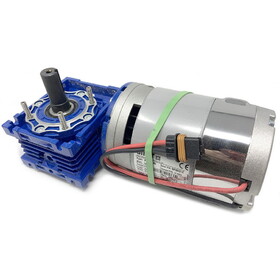 26 Volt Brush Motor With Gearbox Assembly, 285 Rpm 0.75 Hp, Fits Minuteman, Tennant T7