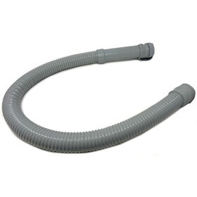 Gofer Drain Hose Assembly - 2.0" X 46" Gray, Includes Drain Cap With Hanging Strap