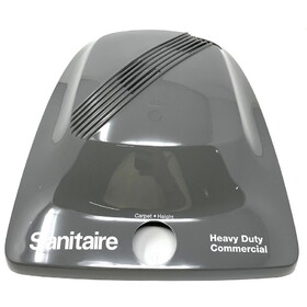 Gofer Upright Vac - Hood, Plastic, Dark Gray With Decal