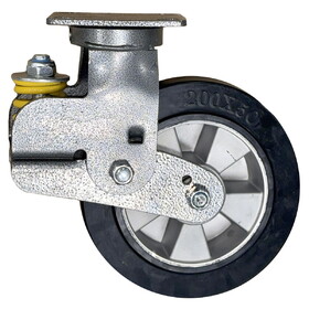 Gofer 8 In. Shock Absorbing Swivel Caster Wheel Assembly, Fits Gatekeeper A500128-05