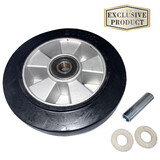 Gofer GWHW026 8 in. Rubber, Cast Aluminum Core Wheel, Hardware Included, Fits Gatekeeper A500128-05