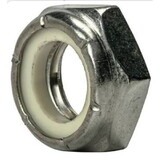 Nilfisk Hardware-Nut, Lock, #6-32 With Nylon Insert, Stainless Steel