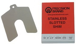 Precision Brand Shm-Slot B .050 3 X 3 X 3/4, #42350 Pk5