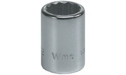 Williams 1/4Dr Skt 1/4 12P Wm, Chrome M-1208
