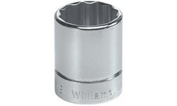 Williams 3/8Dr Skt 1/4 12P Wm, Chrome B-1208