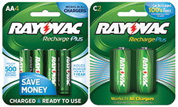 Rayovac Platinum C (Pk2), Rechargeable C Battery