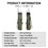 GOGO Oxford Cloth Fishing Rod Bag Water-Resistant Cylindrical Tackle Carrier for Outdoor Anglers