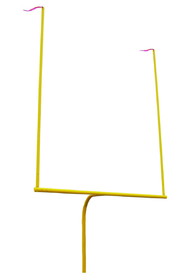 First Team All American HSC-SY All American 5 9/16" Diameter Football Goalpost for High School - Safety Yellow