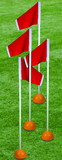 First Team FT4025TF Official Soccer Corner Flags for Turf Fields (Set of Four)