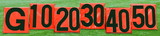 First Team FT6000SLM Football Side Line Markers - Black on Orange