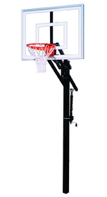 First Team Jam II Jam Direct Bury Basketball System with 36x48 acrylic backboard