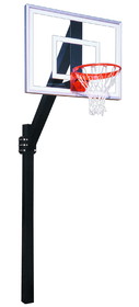 First Team Legend Jr. III Legend Jr. Direct Bury Basketball System with 36x54 acrylic backboard