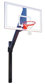 First Team Legend Supreme Legend Direct Bury Basketball System with 42x72 acrylic backboard