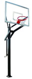 First Team PowerHouse 560 PowerHouse 560 Bolt Down Basketball System with 42x60 glass backboard