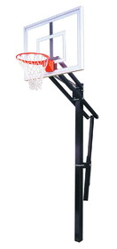 First Team Slam II Slam Direct Bury Basketball System with 36x48 acrylic backboard