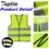 TOPTIE Kid Safety Vest High Visibility Pack of 6 Reflective Uniforms Children Construction Costume