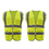 TOPTIE 2 PCS Printed Hi-Vis Executive Vest, 8 Pockets High Visibility Waistcoat with Reflective Tape